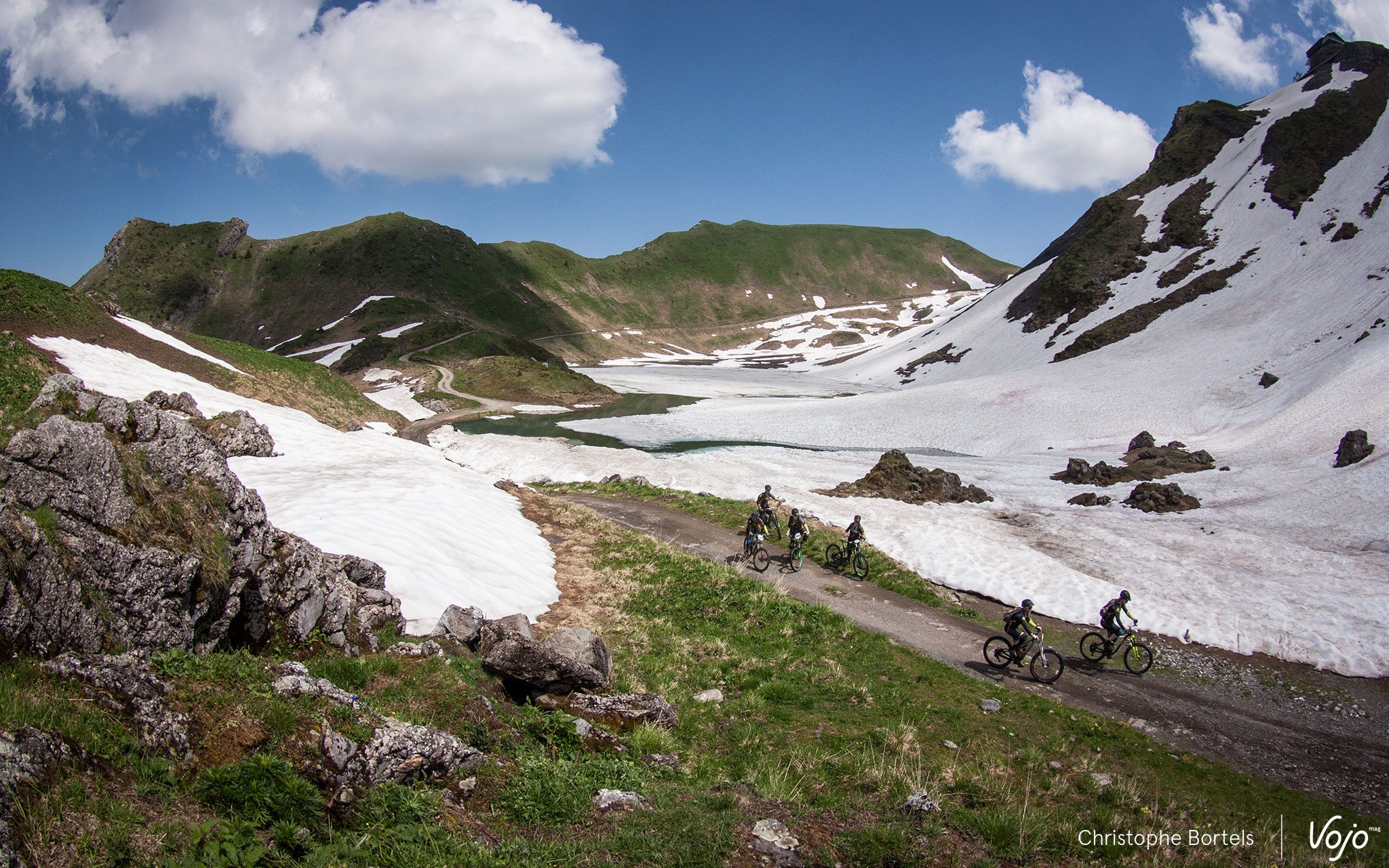 Het Lac Vert was dit jaar eerder een wit meer!