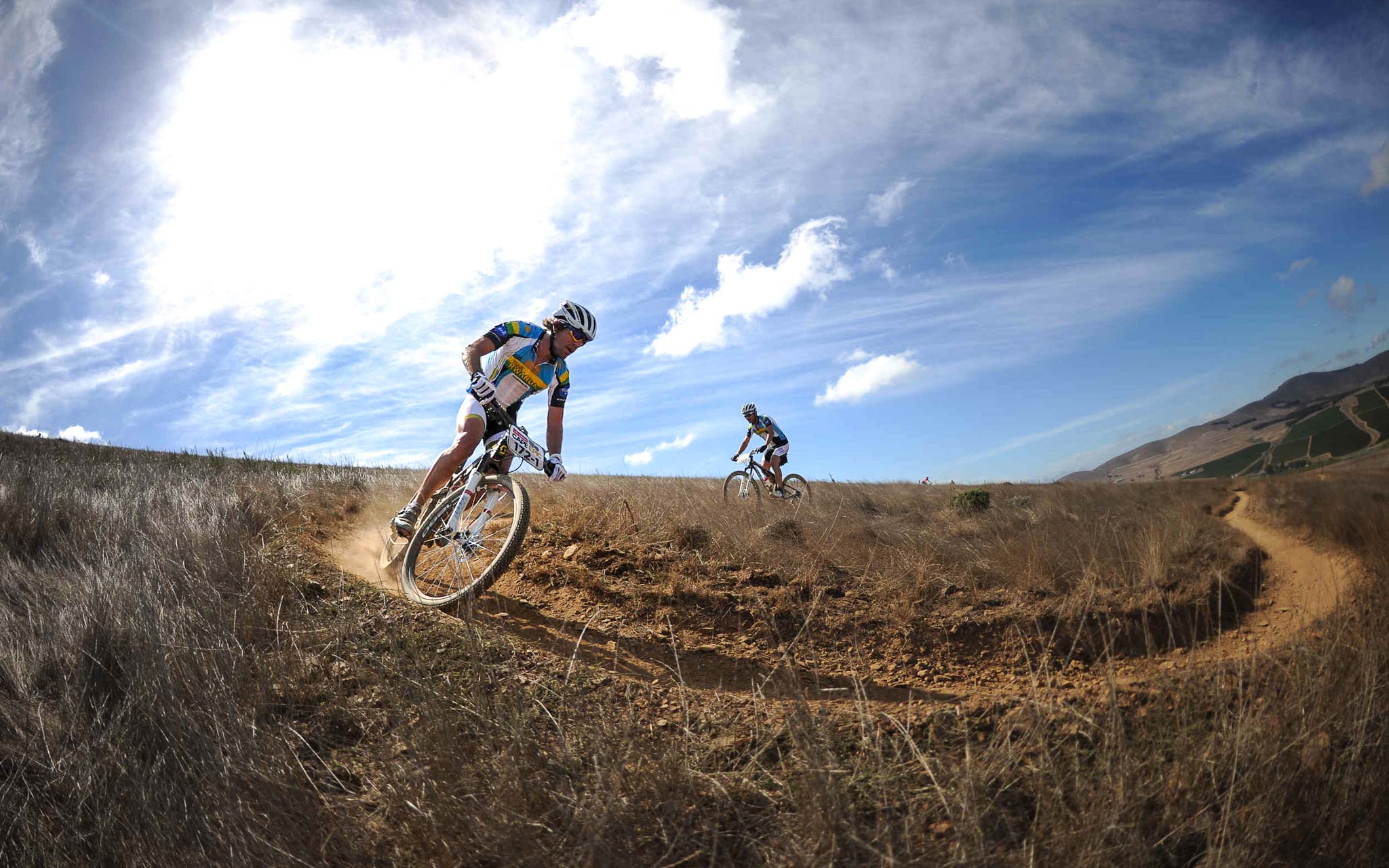 Thomas Frischknecht tijdens de Cape Epic 2013 – Foto Kelvin Trautman/Cape Epic/SPORTZPICS