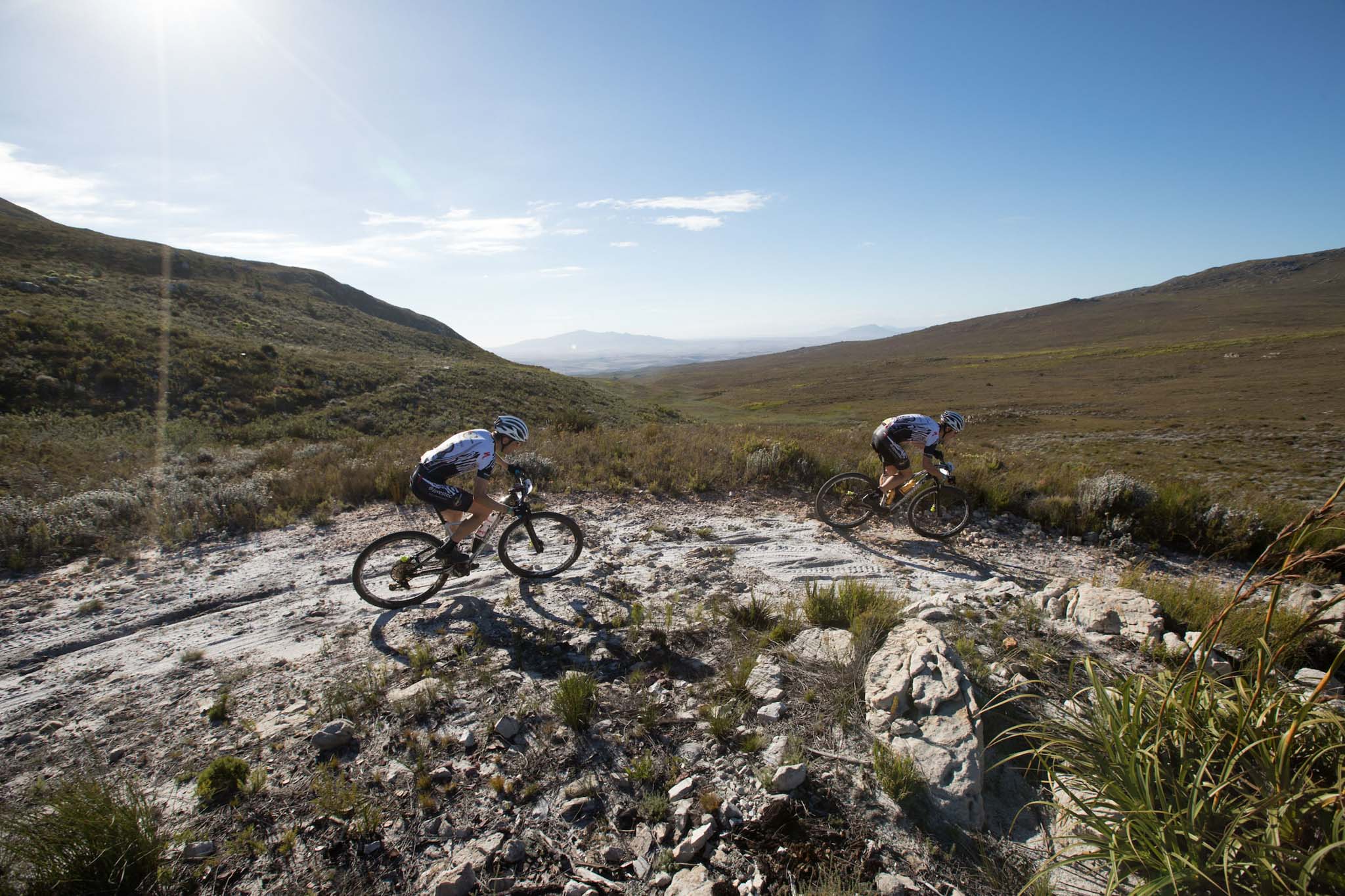 Christoph Sauser en Jaroslav Kulhavy – Photo by Nick Muzik/Cape Epic/SPORTZPICS