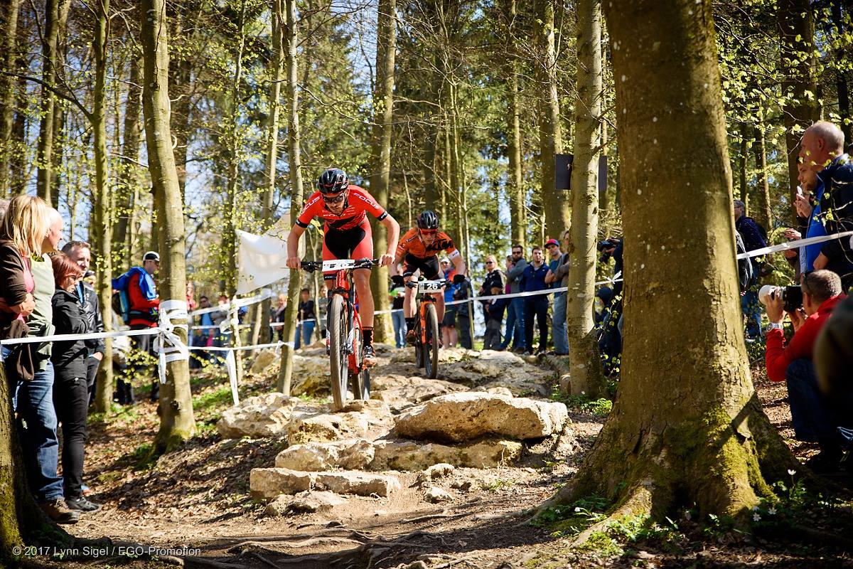 Bart De Vocht volgt in het spoor van de Zwitser Marcel Guerrini. Foto copyright Lynn Sigel/EGO Promotion – Facebook Focus XC Team