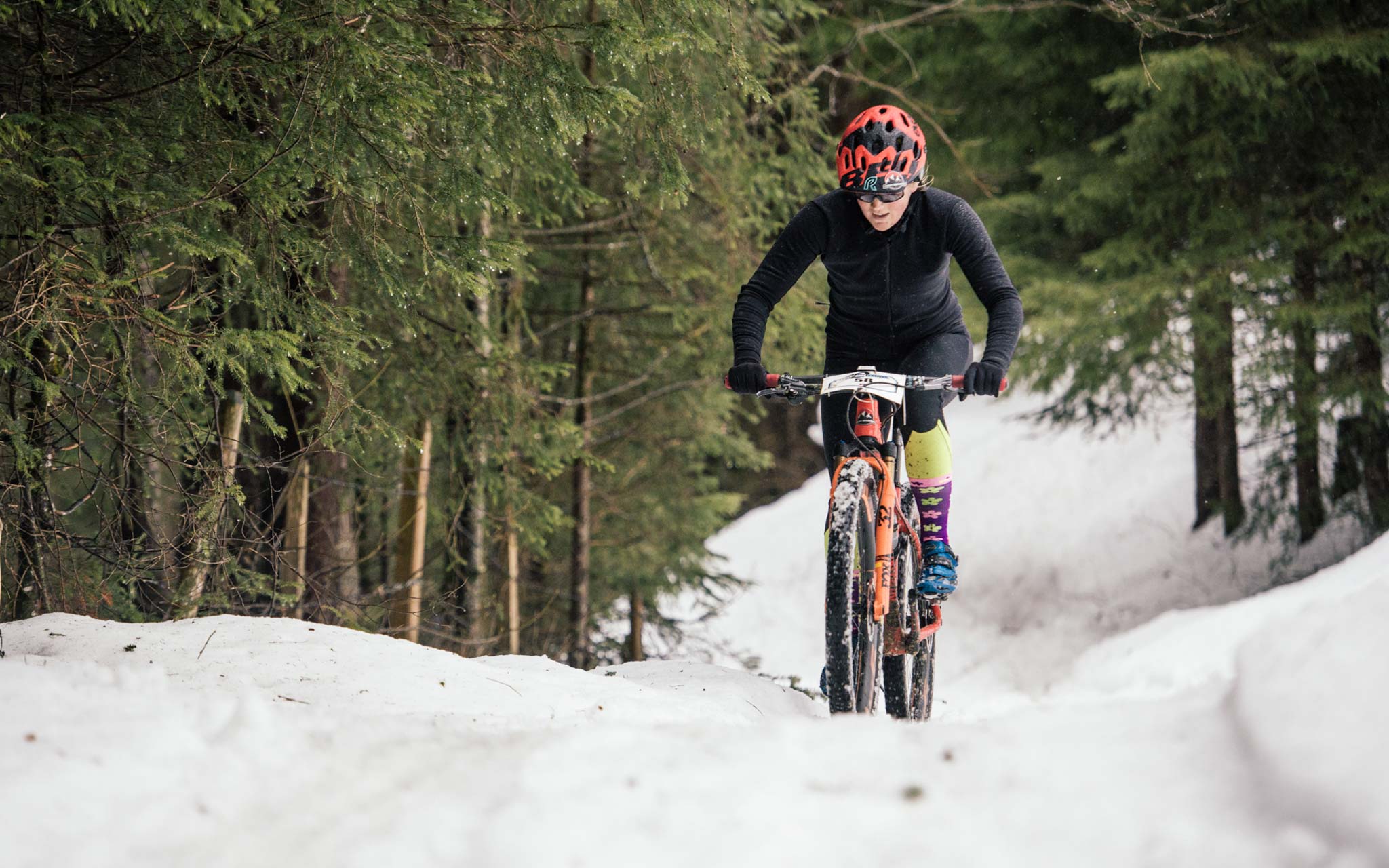Hielke Elferink eindigt als derde in het Snow Bike Festival Gstaad