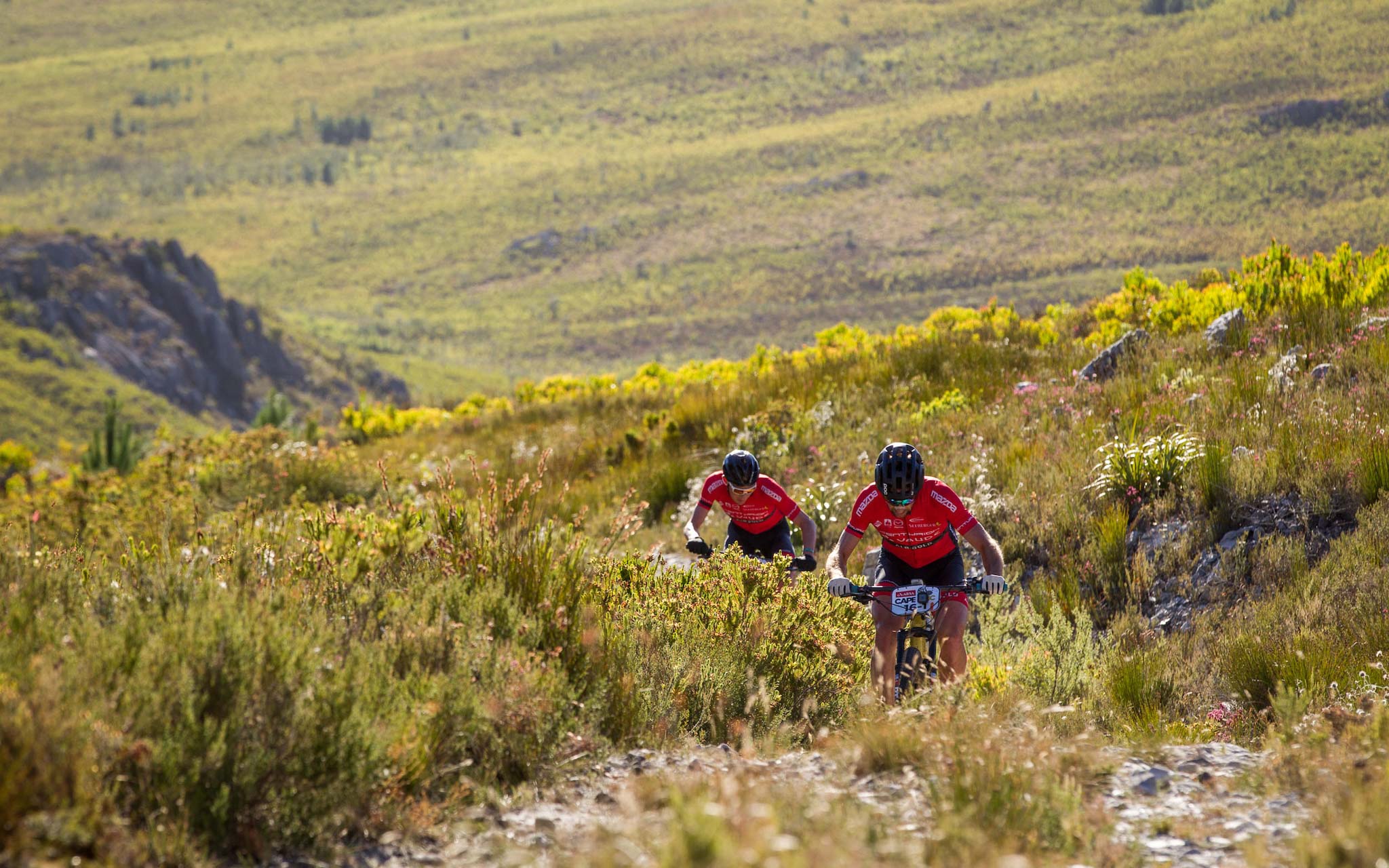 Nicola Rohrbach & Daniel Geismayr. Photo by Nick Muzik/Cape Epic/SPORTZPICS