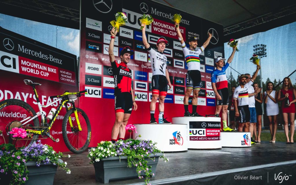 World cup MTB Nove Mesto: Nino Schurter de snelste in dramatische wedstrijd!