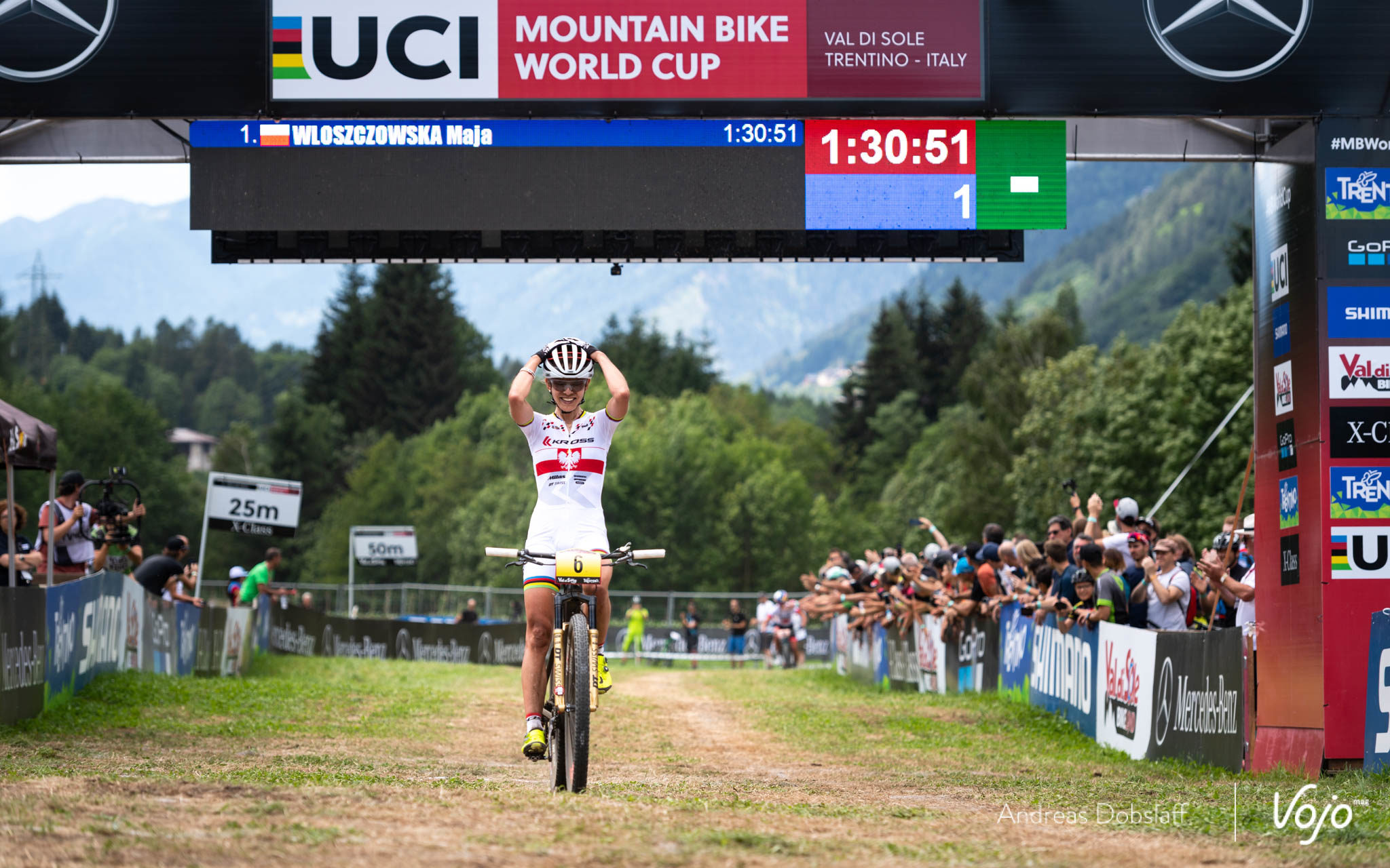 World Cup MTB Val di Sole: Maja Wloszczowska zes jaar na Pietermaritzburg