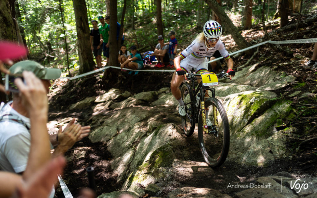 World Cup MTB Mont-Sainte-Anne: Jolanda Neff heeft de winning mood te pakken