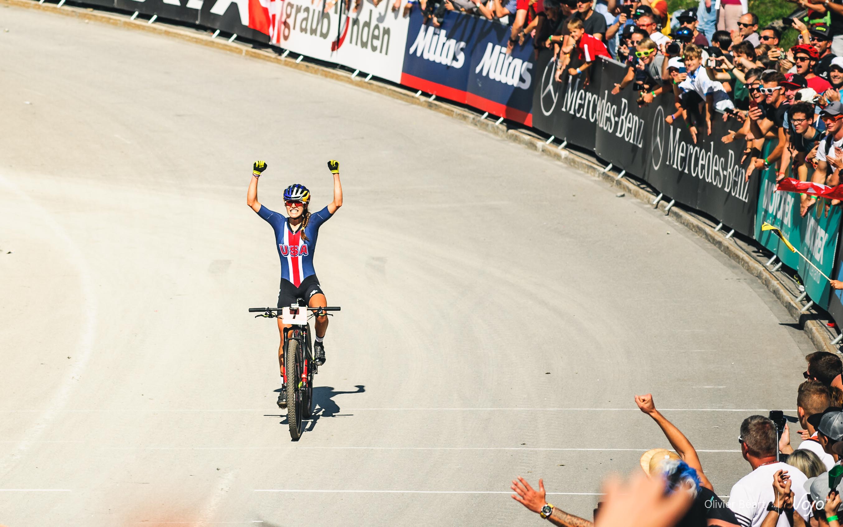 WK MTB 2018 Lenzerheide: Kate Courtney, 17 jaar na Alison Dunlap!