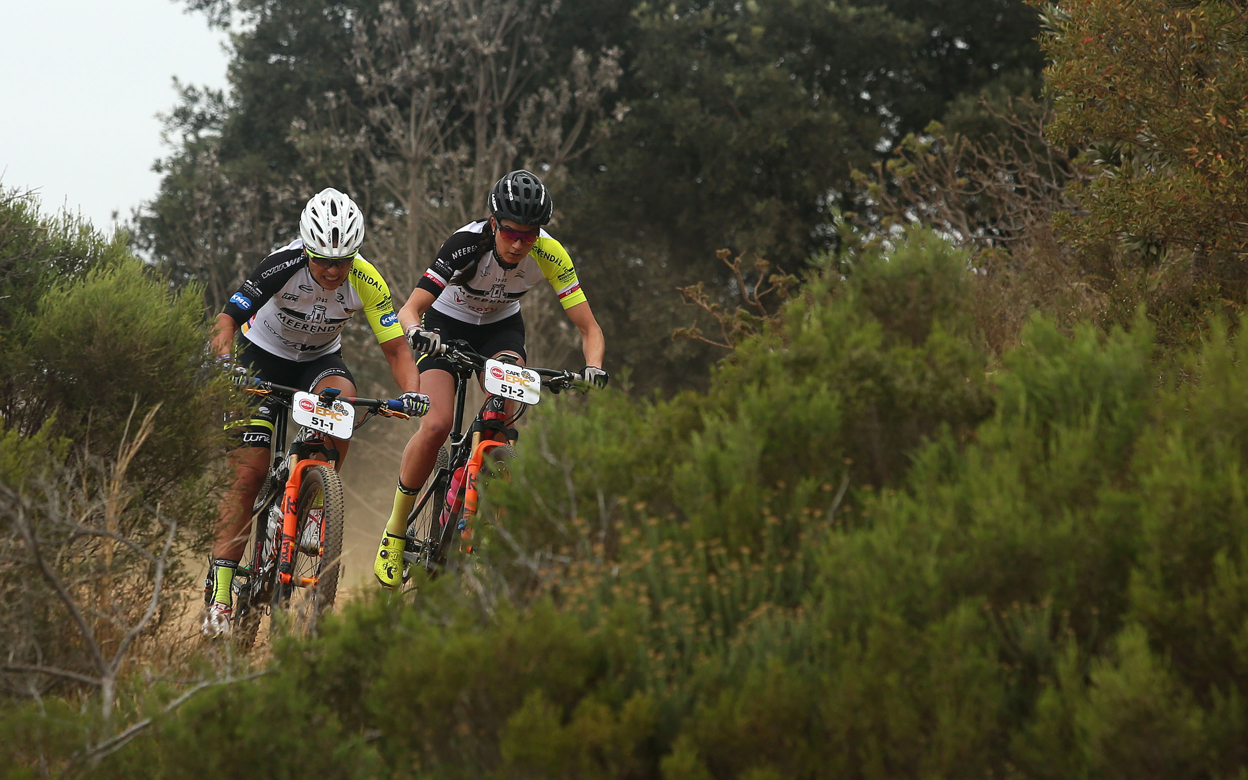 Sabine Spitz & Nadine Rieder. Copyright Shaun Roy/Cape Epic