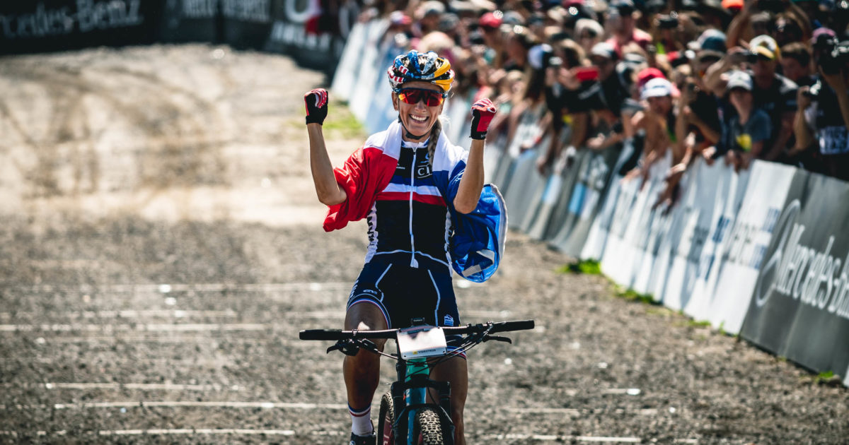 WK MTB Mont-Sainte-Anne: Pauline Ferrand-Prévot is de ...