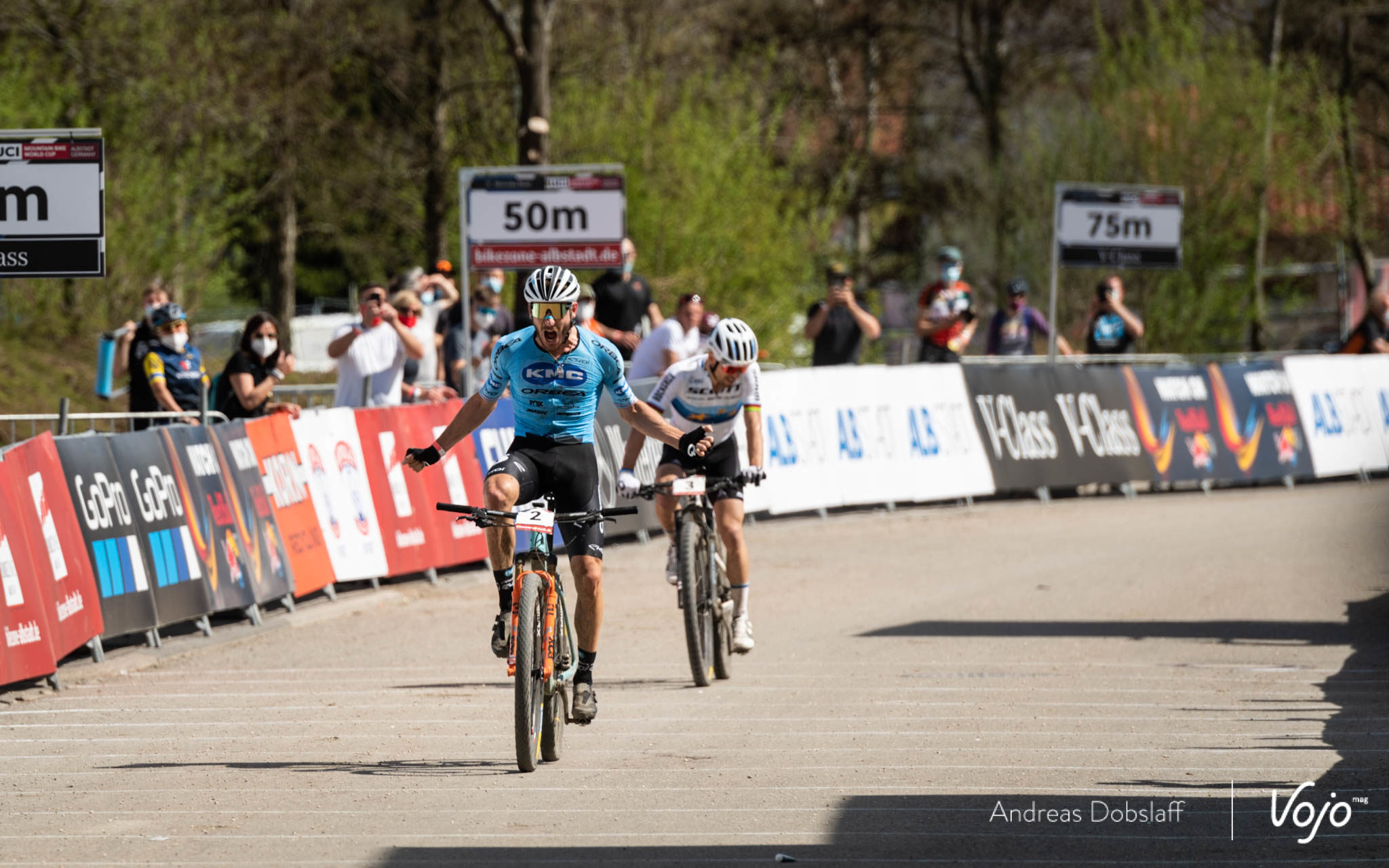 World Cup MTB Albstadt: Koretzky wint, Pidcock op het podium