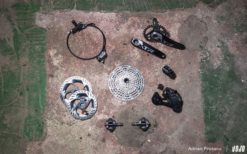 Nieuwe draadloze Shimano XTR M9200 Di2: het op onze weegschaal geverifieerde gewicht
